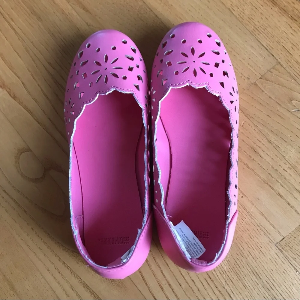 Gymboree pink Easter dress shoes flats youth big kid girls starburst deco size 1